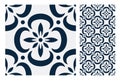 Vintage antique seamless design patterns tiles in Vector illustration