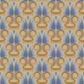 Vintage antique seamless pattern. For gift packaging design textiles scrapbooking. Royalty Free Stock Photo
