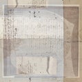 Vintage Antique Text Paper Background