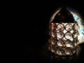 Vintage Arabian style lamp with crystal diamond Royalty Free Stock Photo