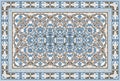 Persian colored carpet