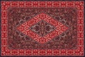 Persian colored carpet.