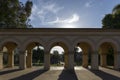 Vintage architecture arches as an old Spanish culture building in San Diego Balboa Park, California Royalty Free Stock Photo