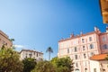 Vintage Architecture Of Houses in residential histroric district in Downtown Of Cannes Royalty Free Stock Photo