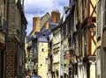 Vintage architecture of Old Town in Le Mans, France