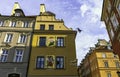 Vintage architecture of Old Town in Warsaw, Poland Royalty Free Stock Photo