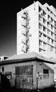 Vintage architecture versus newer architecture at  the city of Rishon Le Zion Israel Royalty Free Stock Photo