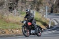 Vintage Ariel Motorcycle on country road