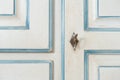 Vintage armoire detail with key and decoration