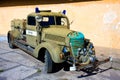 Vintage army fire truck