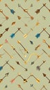 Vintage Arrow Pattern Background Royalty Free Stock Photo