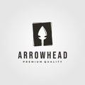 Vintage arrowhead logo native america vector symbol illustration design