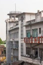 Vintage Art Decko Koko Hotel building Johnston Ganj, Mohatsim Ganj,Allahabad Royalty Free Stock Photo