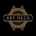 Vintage Art Deco Logo Illustration