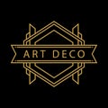 Vintage Art Deco Logo Illustration