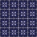 Vintage Art Nouveau Seamless repeating tile geometric decorative pattern