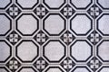 Vintage art nouveau style floor tiles textured pattern background