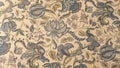 Vintage artistic flowers and leaves wallpaper