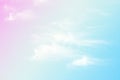 Vintage  cloud on sky with a pastel texture background Royalty Free Stock Photo