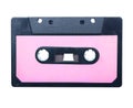 Vintage audio cassette isolated.