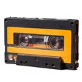 Vintage audio cassette isolated on white Royalty Free Stock Photo