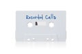 Vintage audio cassette tape, isolated on white background Royalty Free Stock Photo