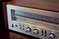 Vintage Audio Stereo Receiver Front Panel Royalty Free Stock Photo