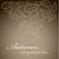 Vintage autumn background