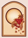 Vintage autumn background, vector Royalty Free Stock Photo