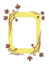 Vintage autumn frame