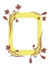 Vintage autumn frame