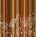 Vintage autumn leaves seamless pattern background. Royalty Free Stock Photo