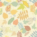 Vintage autumn seamless pattern vector