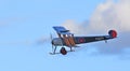 Vintage Avro 504K `E3273` Biplane in Flight.