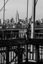 Vintage B&W look at the New York Skyline.