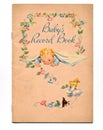 Vintage Baby Book Royalty Free Stock Photo