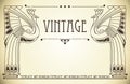 Vintage background in art nouveau