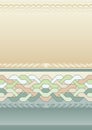 Vintage background with braided pattern