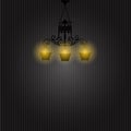 Vintage Background with Chandelier Vector