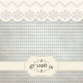 vintage background with checkered pattern for Oktoberfest 2017