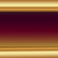 Cherry Red Vintage Background With Golden Stripes.