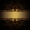 Vintage background with decorative border. Royalty Free Stock Photo