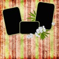 Vintage background with frames Royalty Free Stock Photo