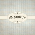 vintage background with Oktoberfest pattern and patch O'zapft is Royalty Free Stock Photo