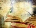 Vintage background with old books Royalty Free Stock Photo