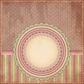 Vintage background. Old paper greeting card Royalty Free Stock Photo