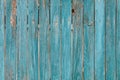 Old wooden fence with faded green paint texture Royalty Free Stock Photo