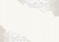 Vintage background with place for text. White, elegant, luxury with pearl-silver shining and baroque ornament