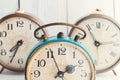 Vintage Background - Rarity alarm Clock. Time Concept. Royalty Free Stock Photo