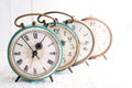 Vintage Background - Rarity alarm Clock. Time Concept. Royalty Free Stock Photo